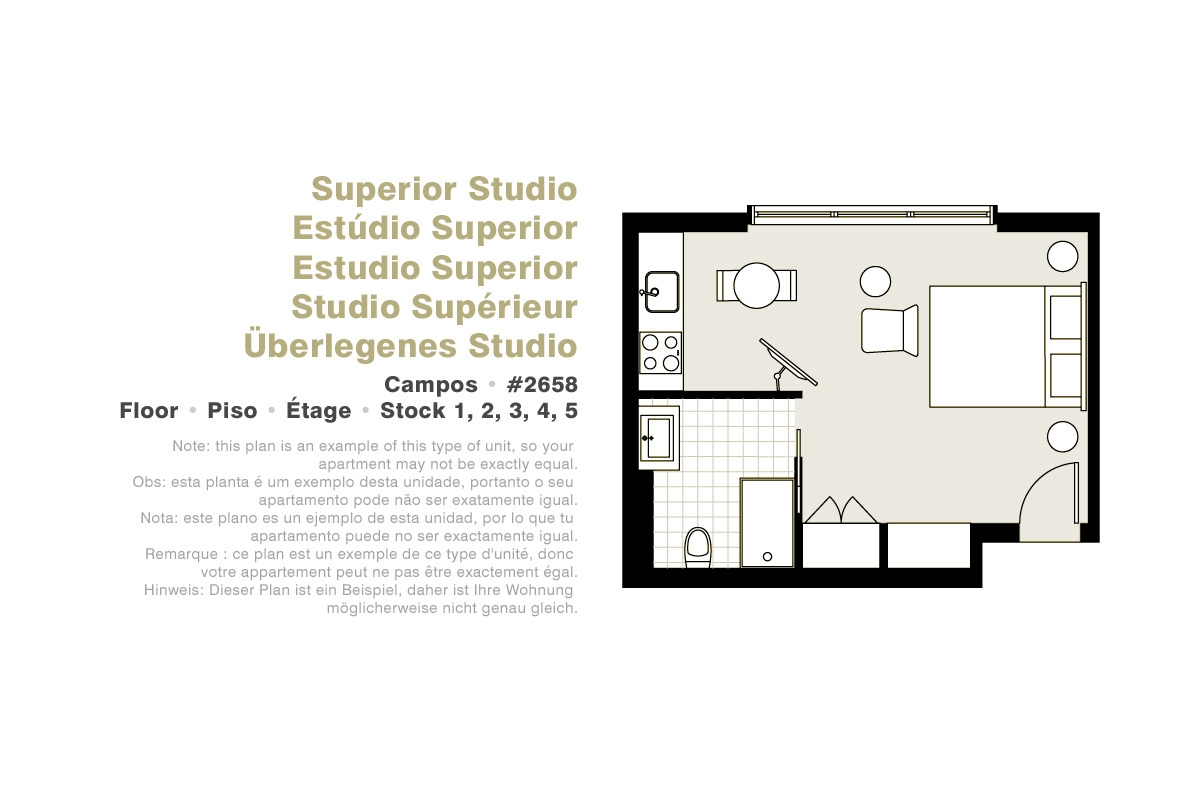 Lisbon Serviced Apartments - Campos, Superior studio