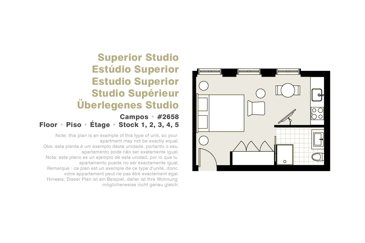 Lisbon Serviced Apartments - Campos, Superior studio