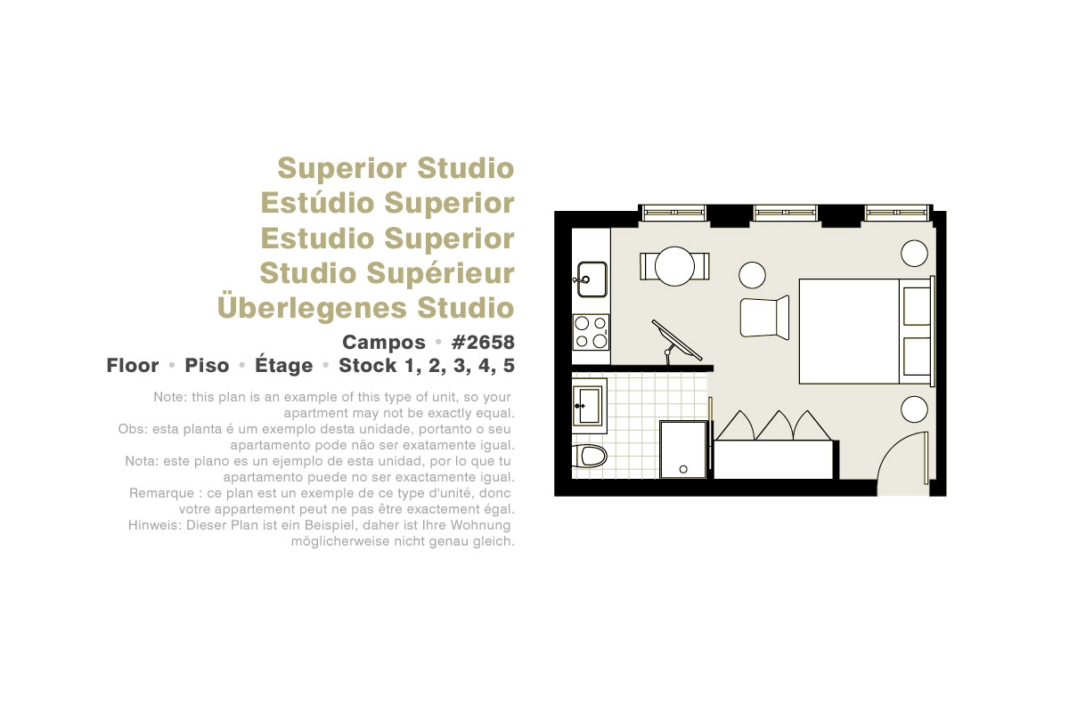 Lisbon Serviced Apartments - Campos, Superior studio