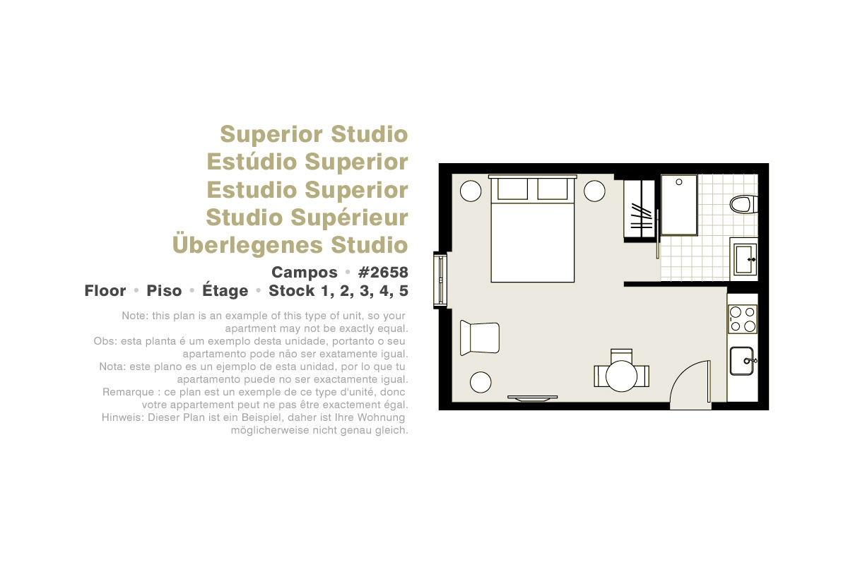 Lisbon Serviced Apartments - Campos, Superior studio