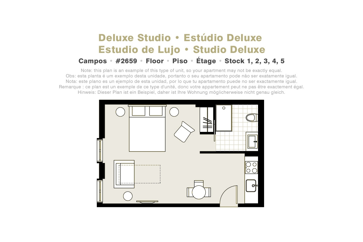 Lisbon Serviced Apartments - Campos, Deluxe studio