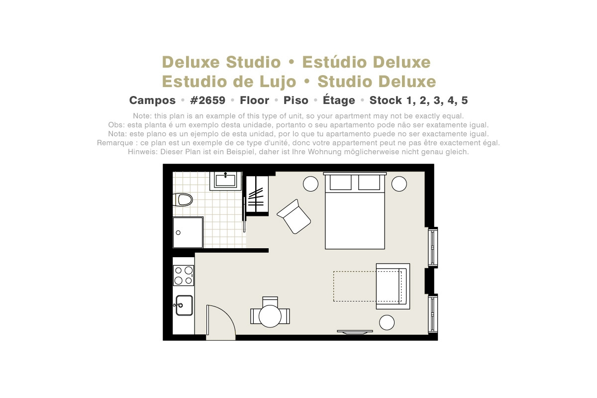 Lisbon Serviced Apartments - Campos, Deluxe studio