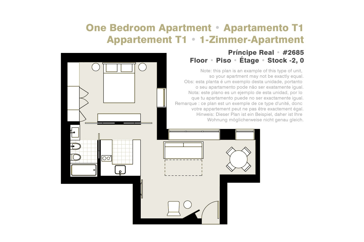 Lisbon Serviced Apartments - Principe Real, T1